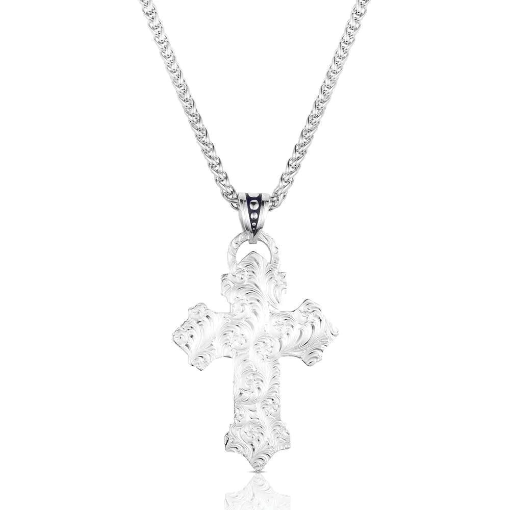 Montana Silversmiths AMNC6174 Necklace, Men's, American Flag, Brass