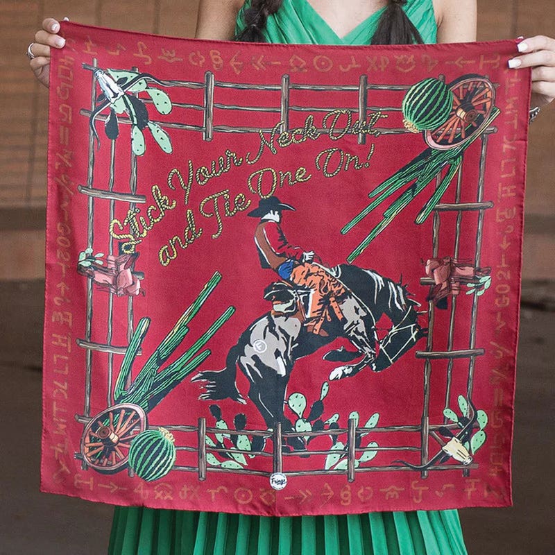 Fringe Scarves Stick Your Neck Out And Tie One On Silk Scarf, Red, S