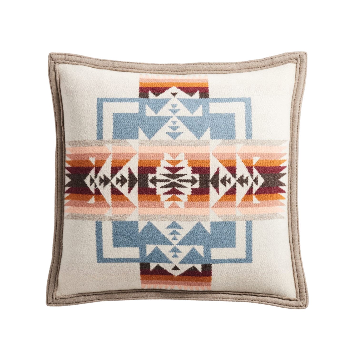 Pendleton XP573-55184 Chief Joseph Accent Pillow, 16 in L, 16 in W, One-Size Pillow, Feather Fill, Rosewood