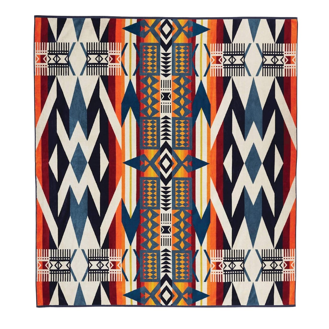 Pendleton 72465 Fire Legend Towel, 70 in L, 62 in W, Cotton, Sunset
