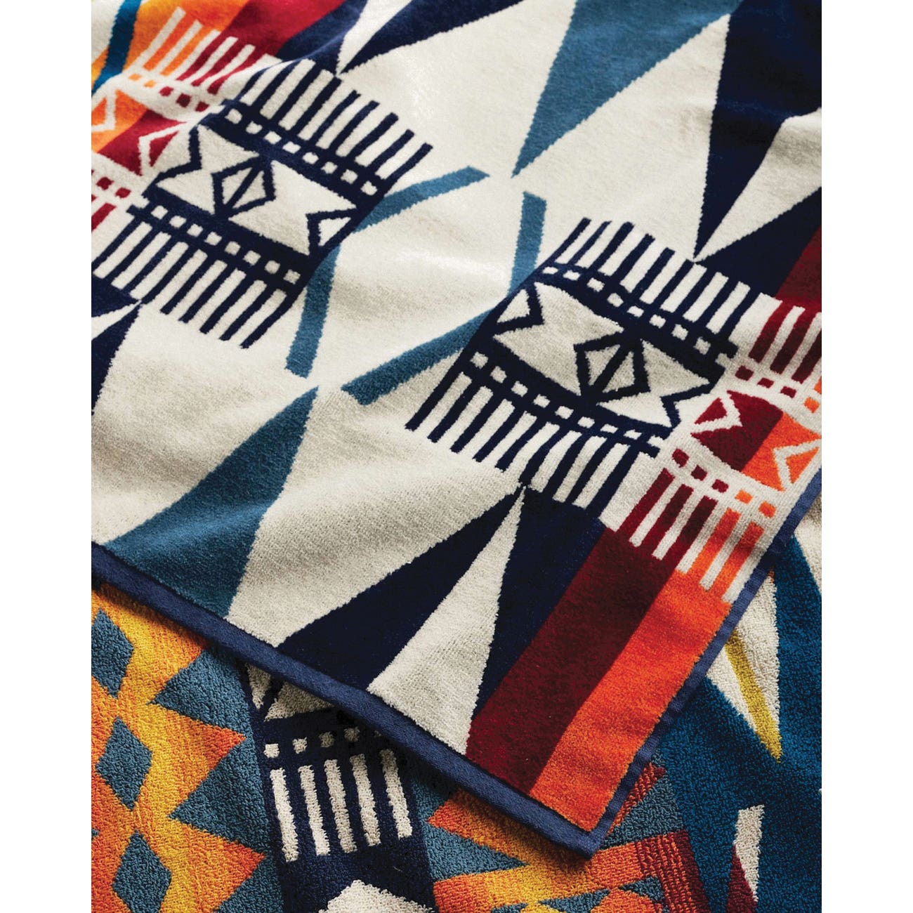Pendleton 72465 Fire Legend Towel, 70 in L, 62 in W, Cotton, Sunset