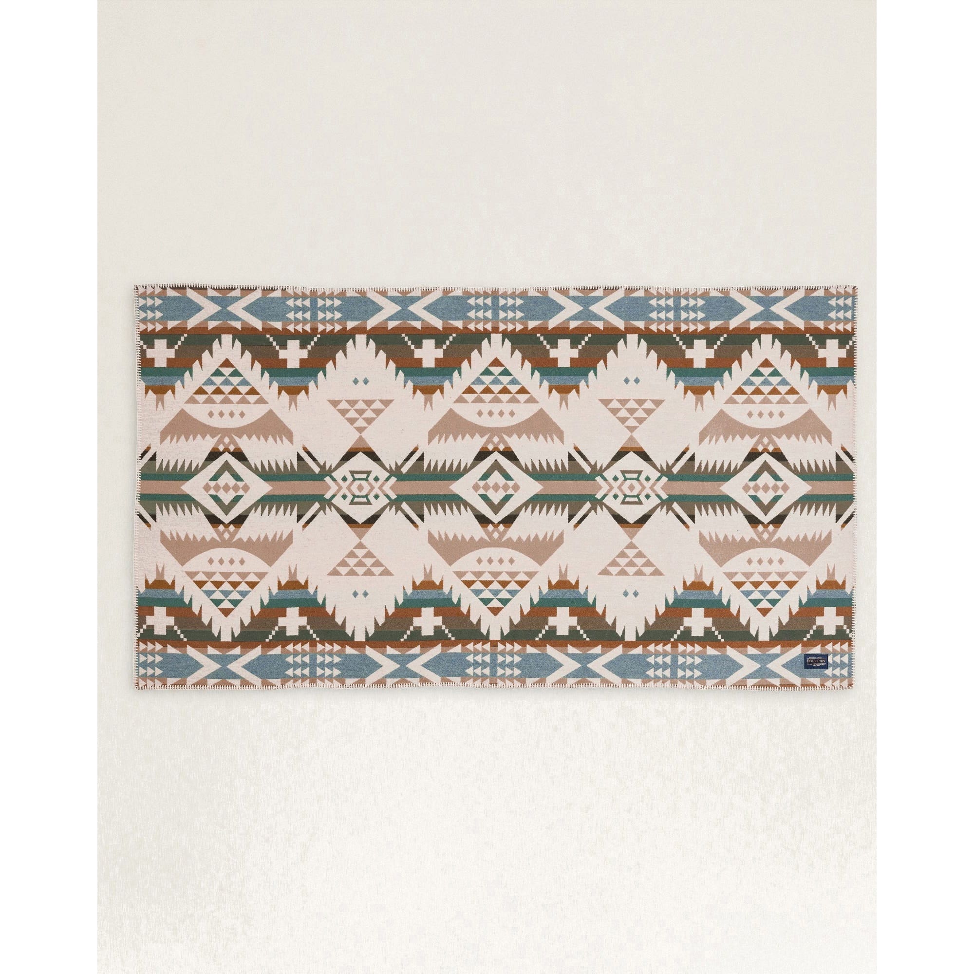 Pendleton Nehalem Series ZG725-57283 Saddle Blanket, 68 in L, 39 in W, Cotton/Wool, Natural