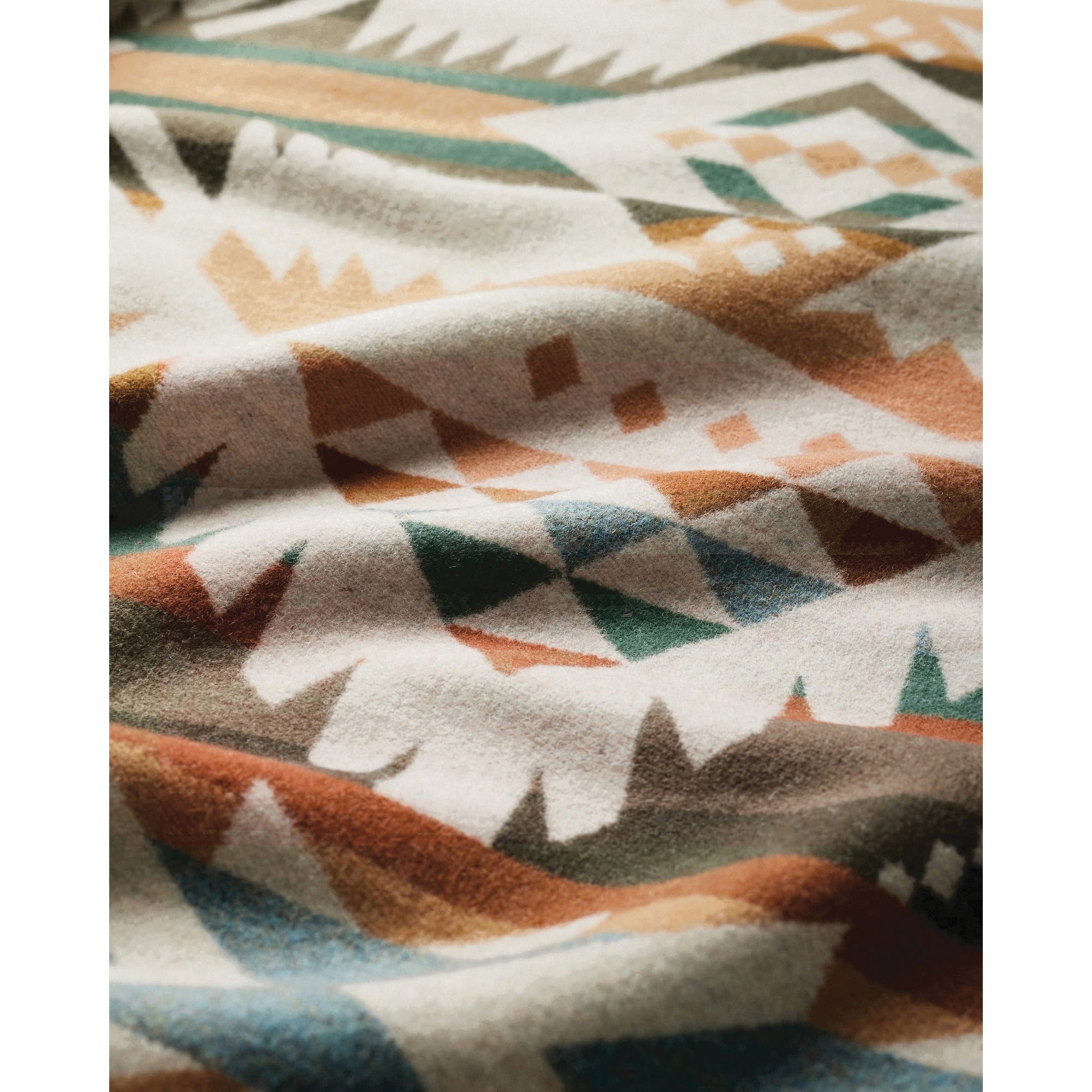 Pendleton Nehalem Series ZG725-57283 Saddle Blanket, 68 in L, 39 in W, Cotton/Wool, Natural