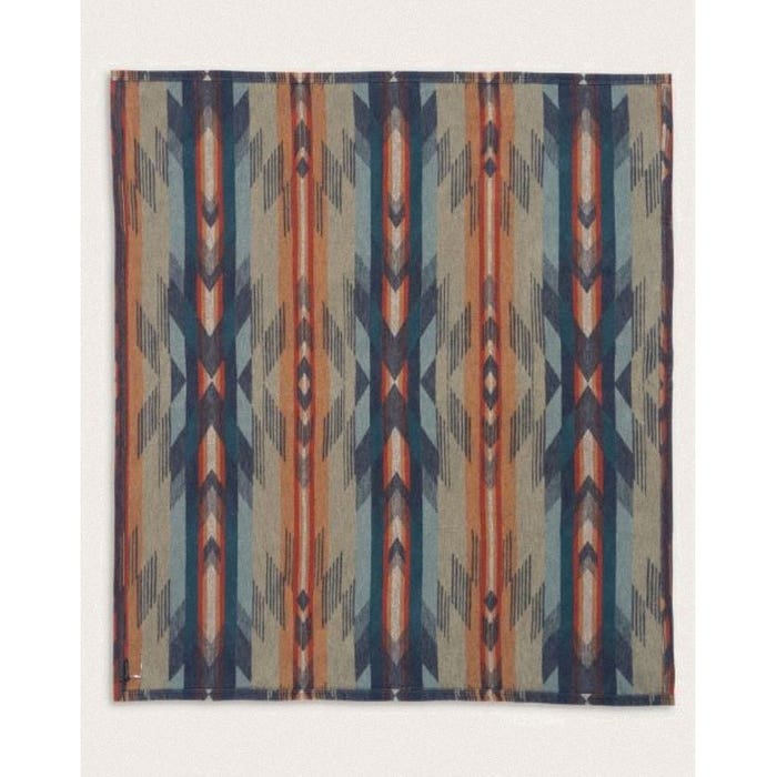 Pendleton XF636-57360 Throw Gift Pack, 50 in L, 60 in W, Organic Cotton, Wyeth Falls Denim