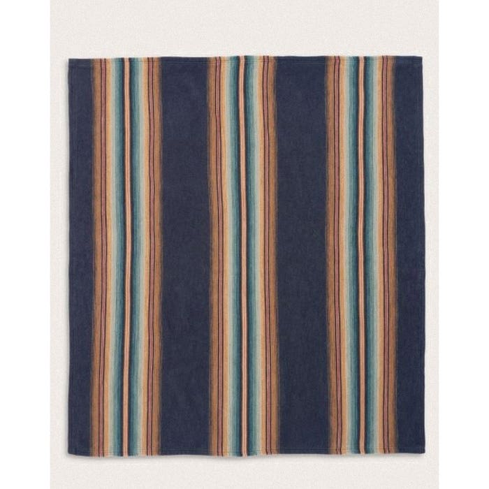 Pendleton XF636-57360 Throw Gift Pack, 50 in L, 60 in W, Organic Cotton, Wyeth Falls Denim
