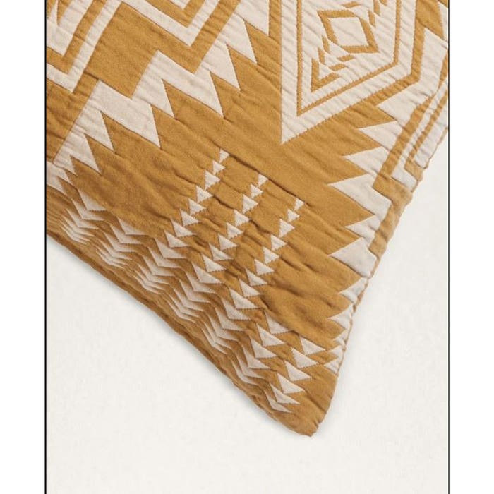 Pendleton XP329-57240 Standard-Size Sham, Airy Weave Pattern, Organic Cotton, Harding Star