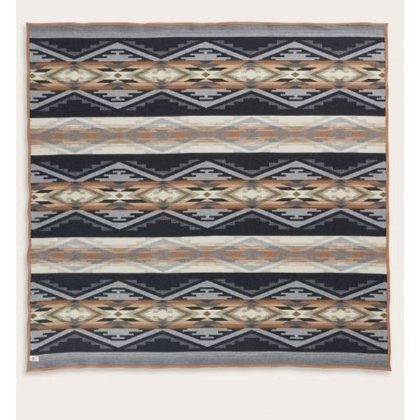 Pendleton ZE493-57338 Robe Blanket, 64 in L, 80 in W, Cotton/Wool, Tumalo Ridge