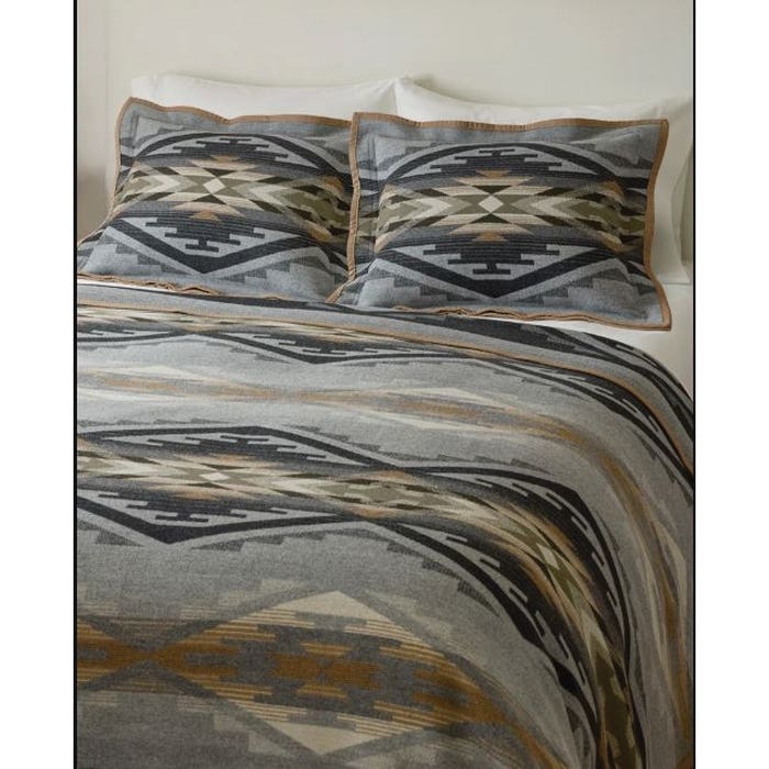 Pendleton ZE493-57338 Robe Blanket, 64 in L, 80 in W, Cotton/Wool, Tumalo Ridge