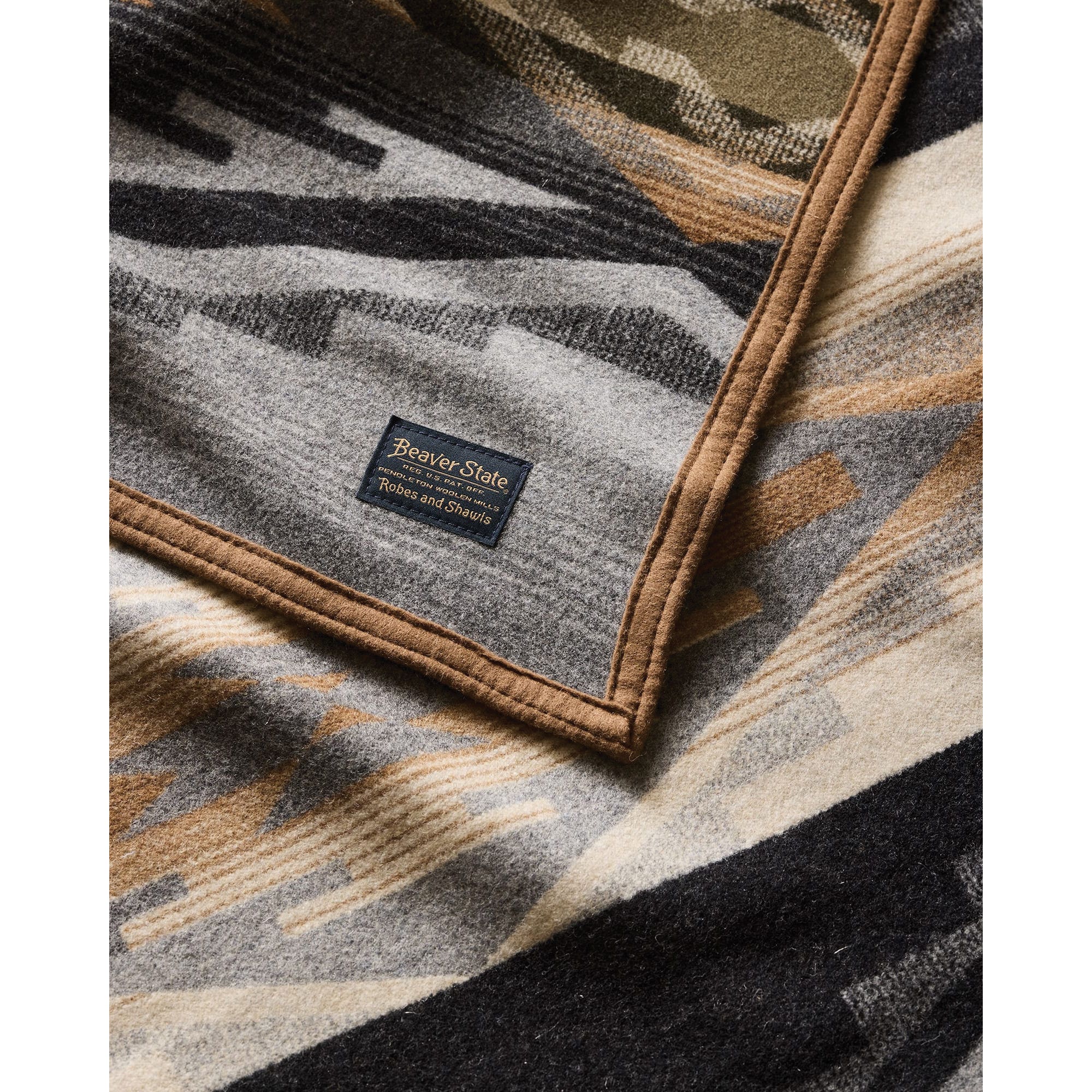 Pendleton ZE493-57338 Robe Blanket, 64 in L, 80 in W, Cotton/Wool, Tumalo Ridge