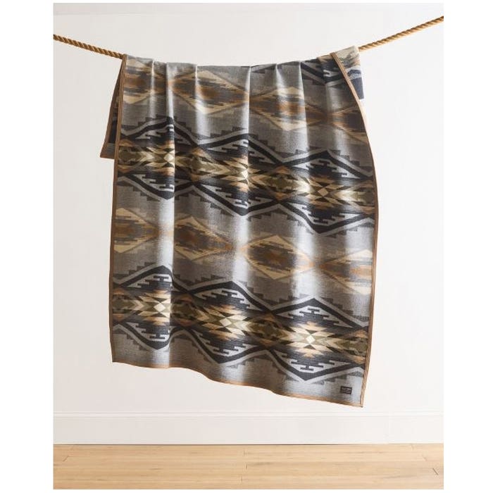 Pendleton ZE493-57338 Robe Blanket, 64 in L, 80 in W, Cotton/Wool, Tumalo Ridge