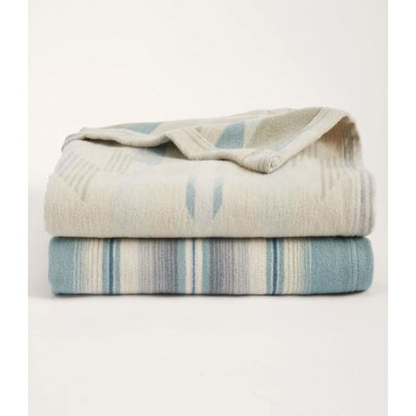Pendleton XF636-57361 Throw Gift Pack, 50 in L, 60 in W, Organic Cotton, Wyeth Falls Linen