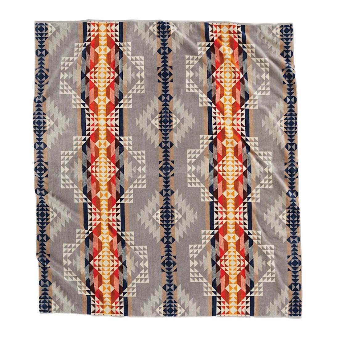 Pendleton 77079 Smith Rock Towel, 70 in L, 62 in W, Cotton, Gray