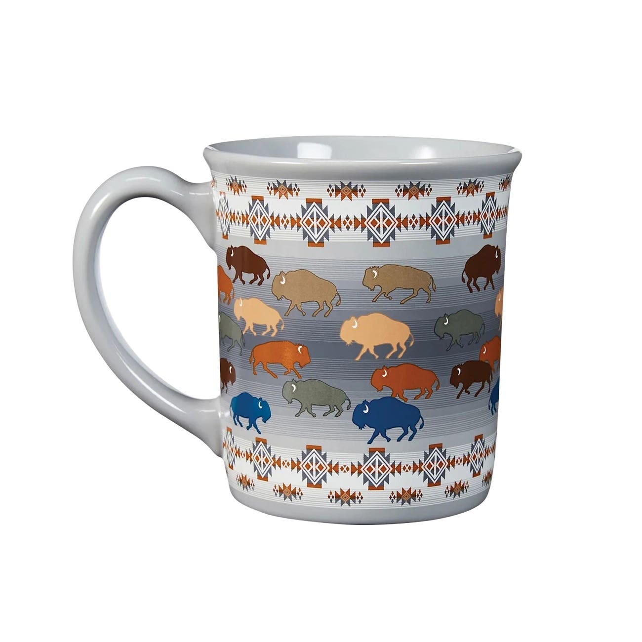 Pendleton 74218 Coffee Mug, 18 oz, Ceramic, Gray