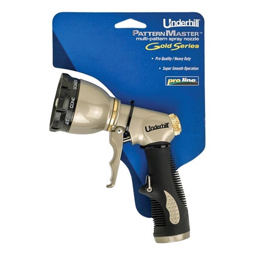 Underhill PatternMaster Gold Series NG200-8S Watering Nozzle, 3/4 in, FHT, Brass/Stainless Steel, Powder-Coated