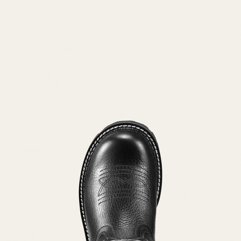 Ariat Western Boots, 9, B W, Five-Row Stitch, Distressed Brown, Leather