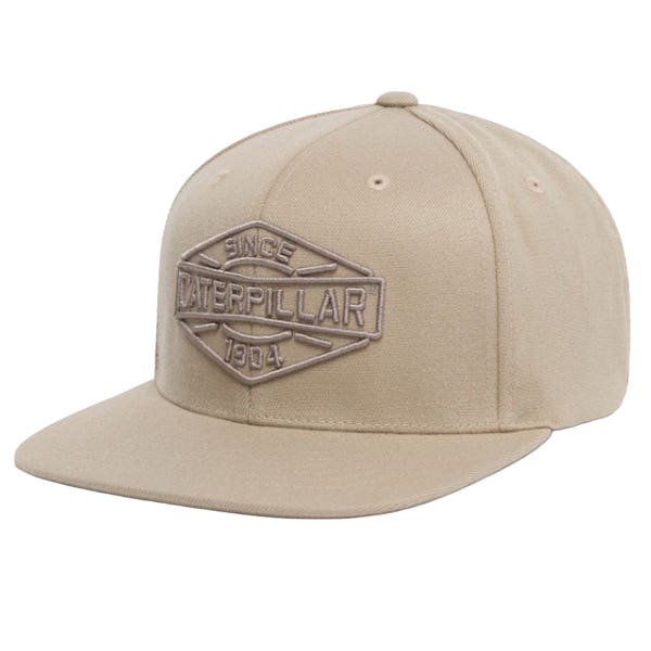 CAT 1090076-AS-OS Cap, 3D Embroidery, One-Size, Acrylic/Spandex/Wool, Abbey Stone