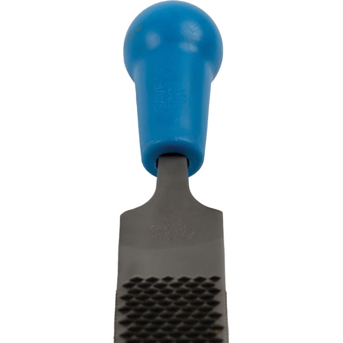 Save Edge 725-0002-005 Rasp Handle, 2 in Dia, 3-3/4 in L, Plastic, Blue