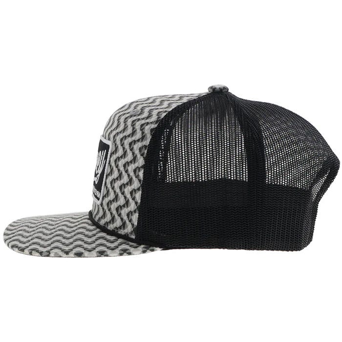 Hooey 2548T-GYBK Lakota Hat, One-Size, Black/White