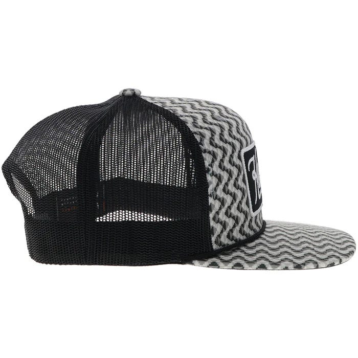 Hooey 2548T-GYBK Lakota Hat, One-Size, Black/White
