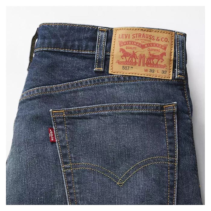 Levi's 517 Series 005170255-33X34 Jeans, 33 in W, Got A Feeling, Bootcut, Slim Fit, Stretchable