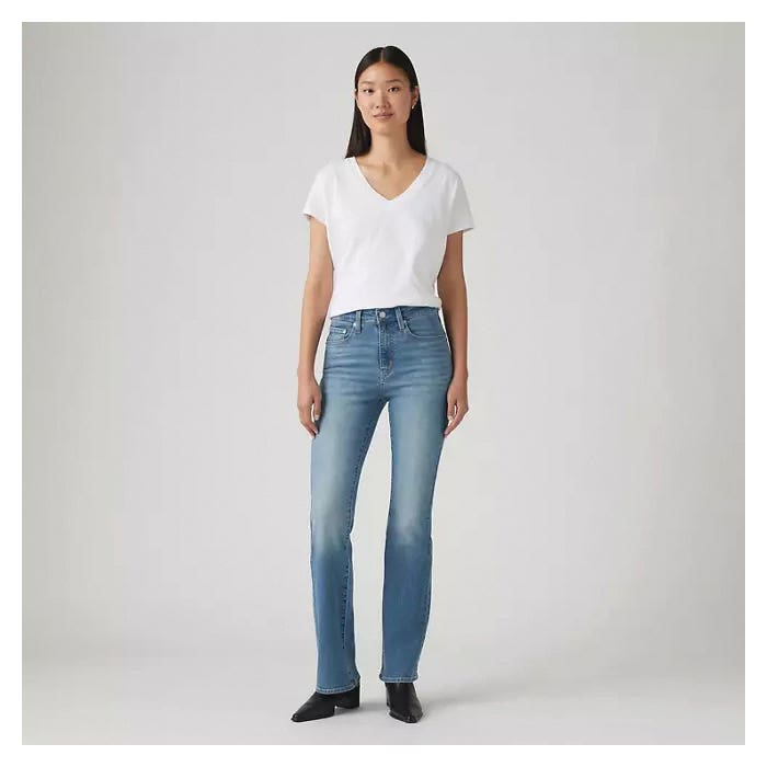 Levi's 725 Series Jeans, 27 in W, Eternal Indigo, Bootcut, Slim Fit, Stretchable - 953066