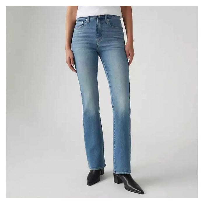 Levi's 725 Series Jeans, 25 in W, Eternal Indigo, Bootcut, Slim Fit, Stretchable - 953064