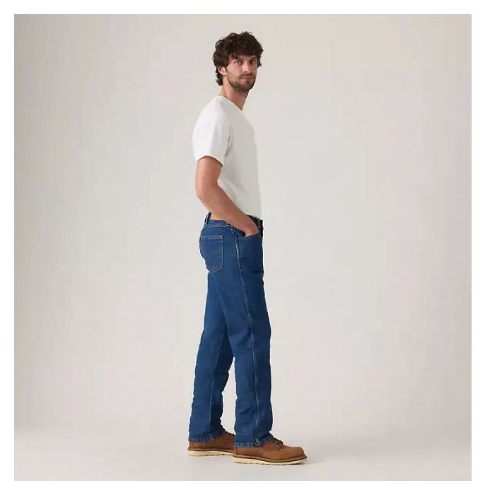 Levi's 557 Series 001Y00003-38X32 Western Jeans, 38 in W, In Range- Blue, Bootcut, Straight Fit, Stretchable