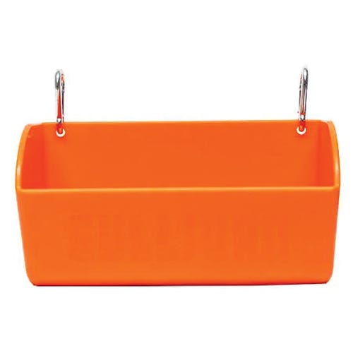 Sullivan Supply SCF15-O Clip-On Feeder, 2.5 gal, Polyethylene, Orange
