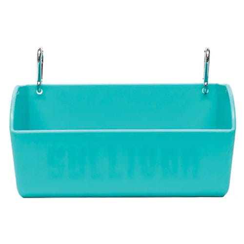 Sullivan Supply SCF15-T Clip-On Feeder, 2.5 gal, Polyethylene, Teal