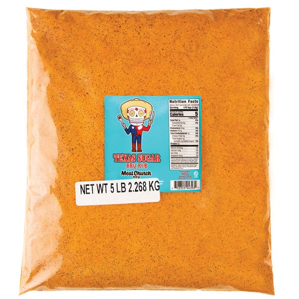 Meat Church BBQ 703355943922 BBQ Rub, Texas Sugar, 12 oz Bottle