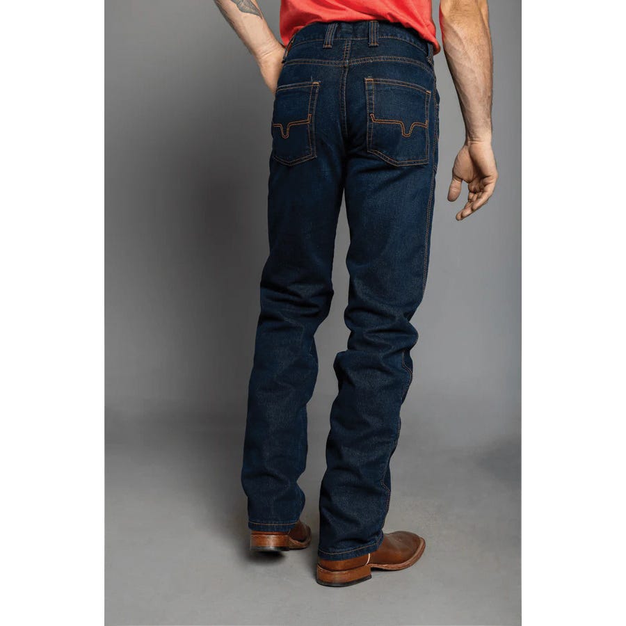 Kimes Ranch MJE0000012-40X36 Jeans, 40 in W, 36 in L, Dark Indigo, Bootcut, Relaxed Fit