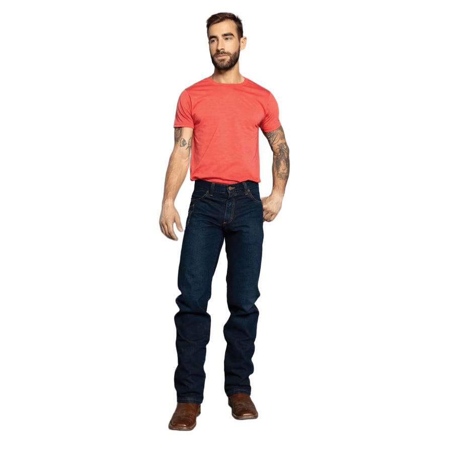 Kimes Ranch MJE0000012-32X36 Jeans, 32 in W, 36 in L, Dark Indigo, Bootcut, Relaxed Fit