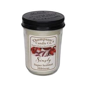 Thompson's Candle Co Simply Super Scented Series XHSMM Candle, 6 oz, Hibiscus, 30 hr