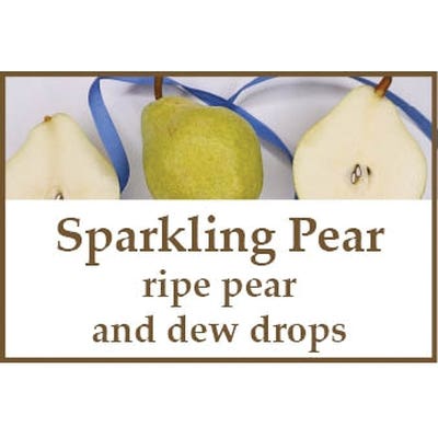 Thompson's Candle Co XSPAM Sparkling Pear Aroma Melt Wax Bar, Dew Drops, Ripe Pear Jar
