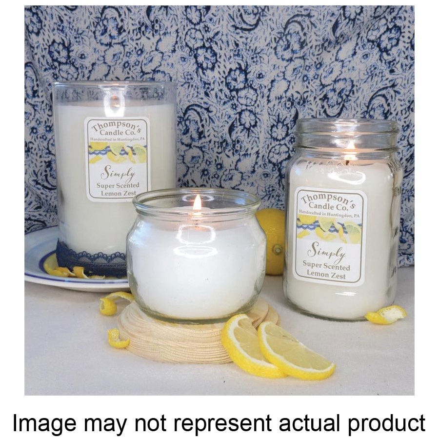 Thompson's Candle Co XLZAM Lemon Zest Aroma Melt Wax Bar, Crisp Citrus with a Hint of Sweetness, Tart Jar