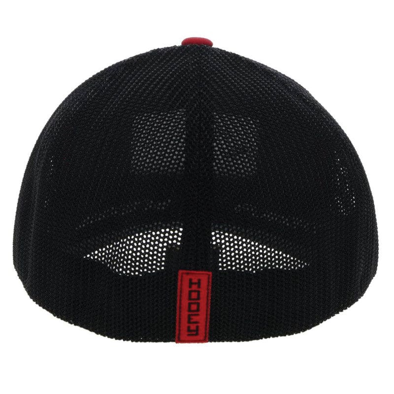 Hooey Flexfit 2110RDBK-02 Hat, Liberty Roper, Men's, S/M, L/XL, Black/Gray