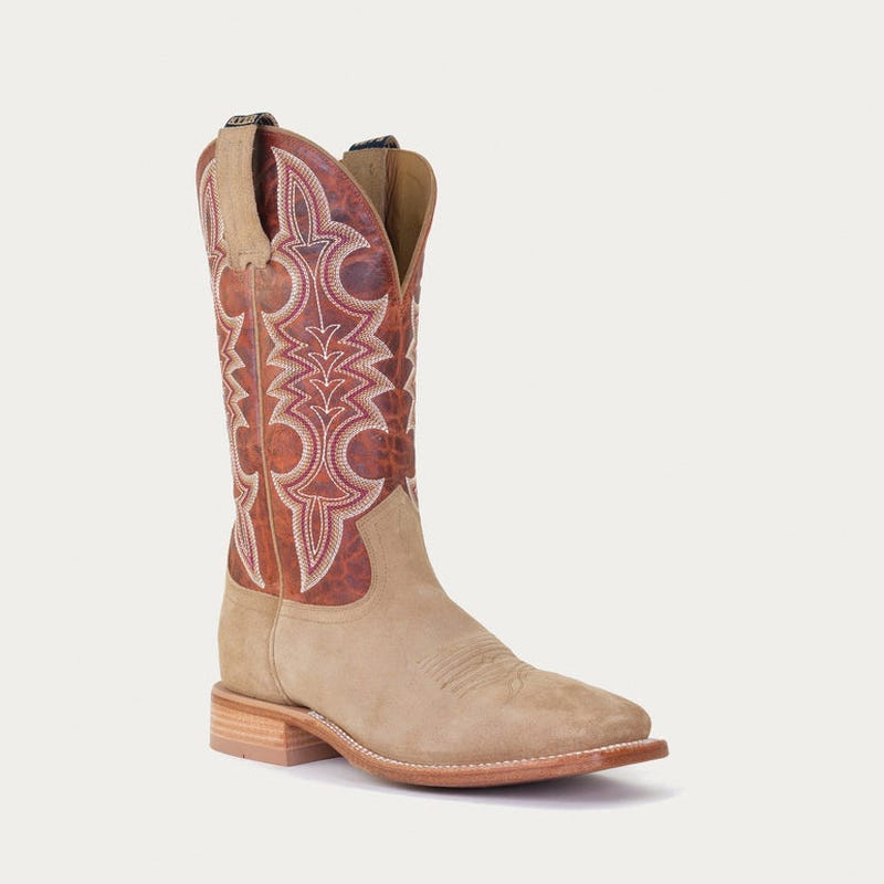Hyer Men's Holton Series Western Boots, 11.5, D W, Orange/Tan, Leather