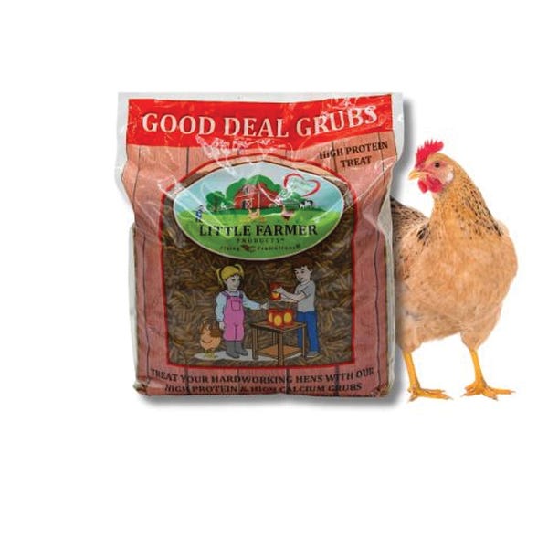 Little Farmer Products Good Deal Grubs Chicken Treat, 1 lb Bag