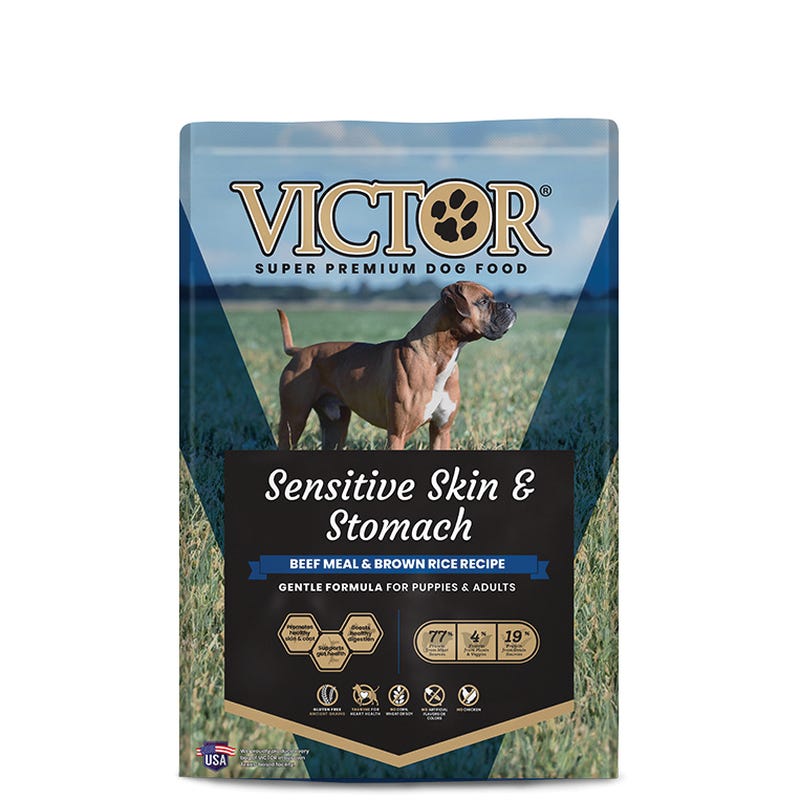 Victor 502910 Super Premium Dog Food, All, Dry Kibble, Beef Meal and Brown Rice, 30 lb Bag