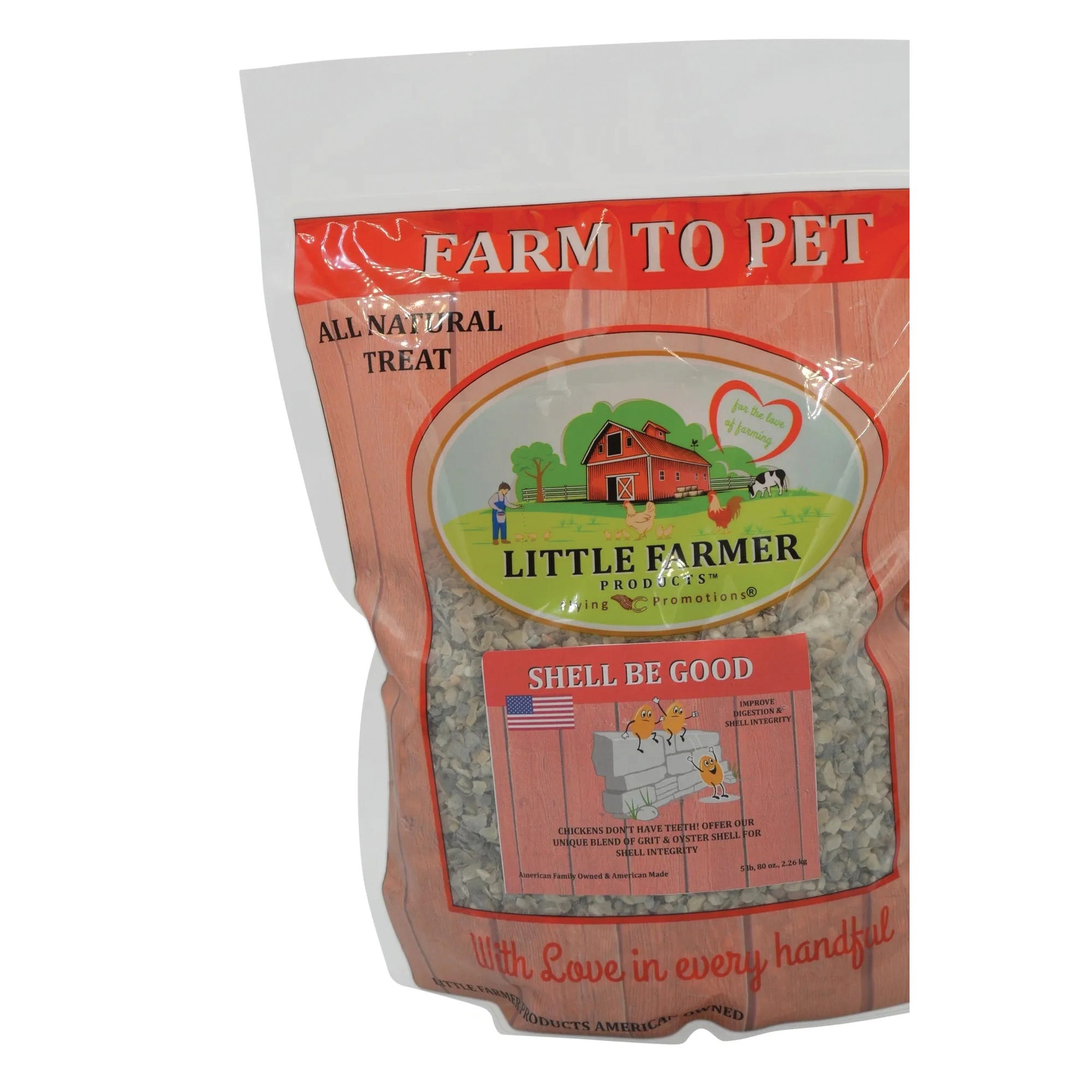Little Farmer Products Farm to Pet Shell Be Good Treat, 5 lb