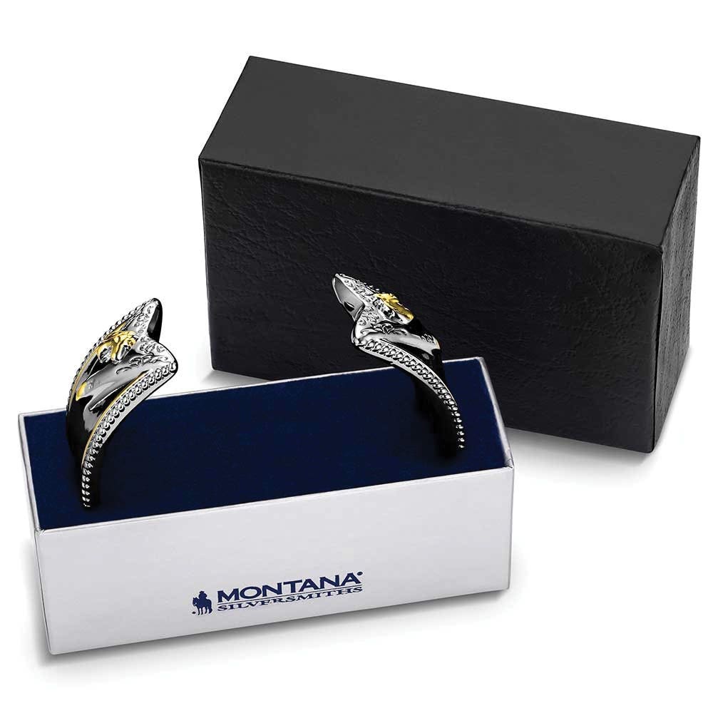 Montana Silversmiths BC6370 Cuff Bracelet, Women's, Regal Rider, Brass