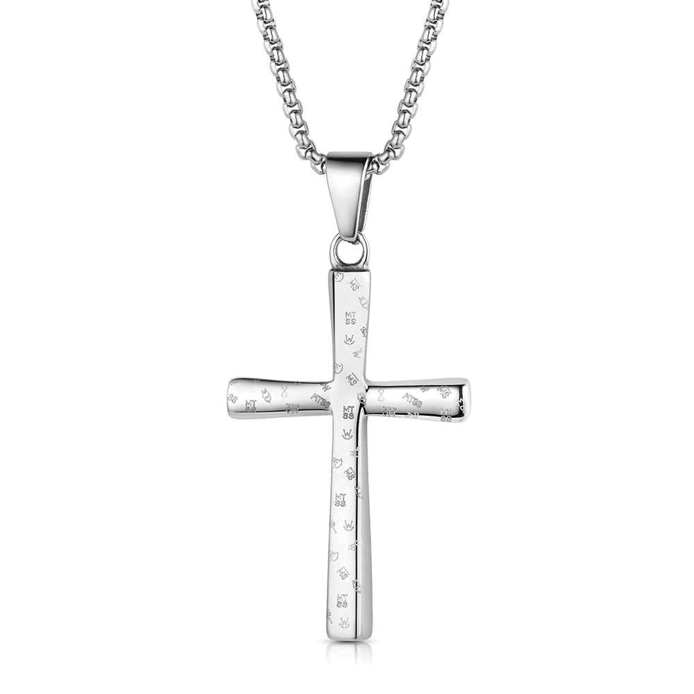 Montana Silversmiths NC6363 Necklace, Men's, Through It All, Stainless Steel
