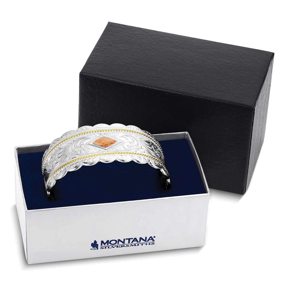 Montana Silversmiths BC6239 Cuff Bracelet, Women's, Classic Elegance, Turquoise, Brass