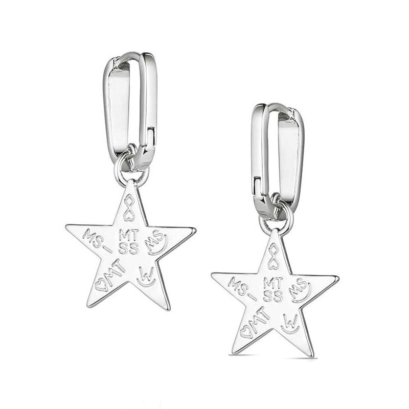 Montana Silversmiths ER6371 Earrings, Women's, Lucky Star, Turquoise, Brass