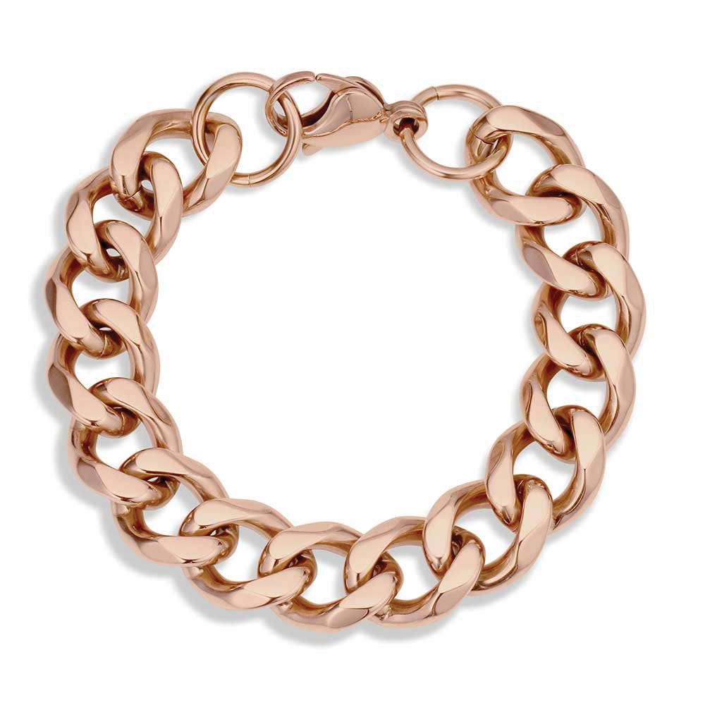 Montana Silversmiths BC6364 Chain Link Bracelet, Men's, Rustic Cuban, Stainless Steel