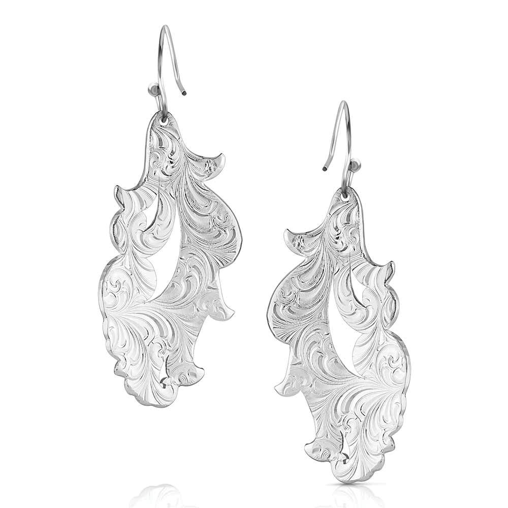 Montana Silversmiths ER6165 Earrings, Women's, Moonlit Wind, Brass