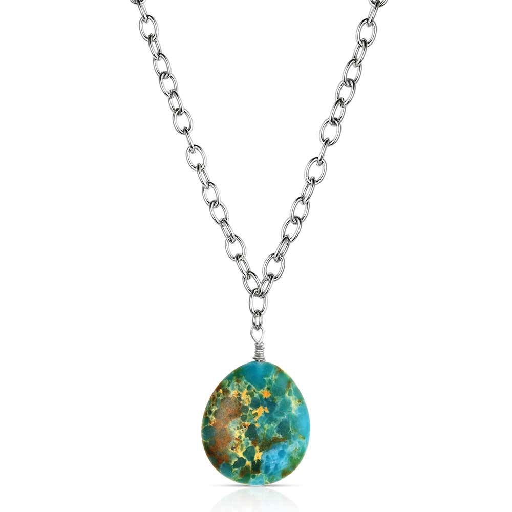 Montana Silversmiths ANC6358 Attitude Necklace, Women's, Desert Drifter, Turquoise, Zinc Alloy