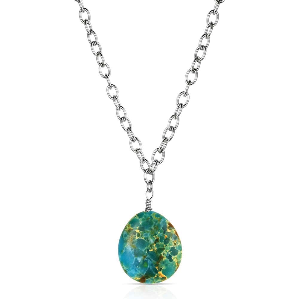 Montana Silversmiths ANC6358 Attitude Necklace, Women's, Desert Drifter, Turquoise, Zinc Alloy