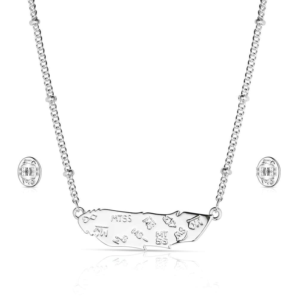 Montana Silversmiths JS6389 Jewelry Set, Women's, Beads, Windsong, Turquoise, Brass