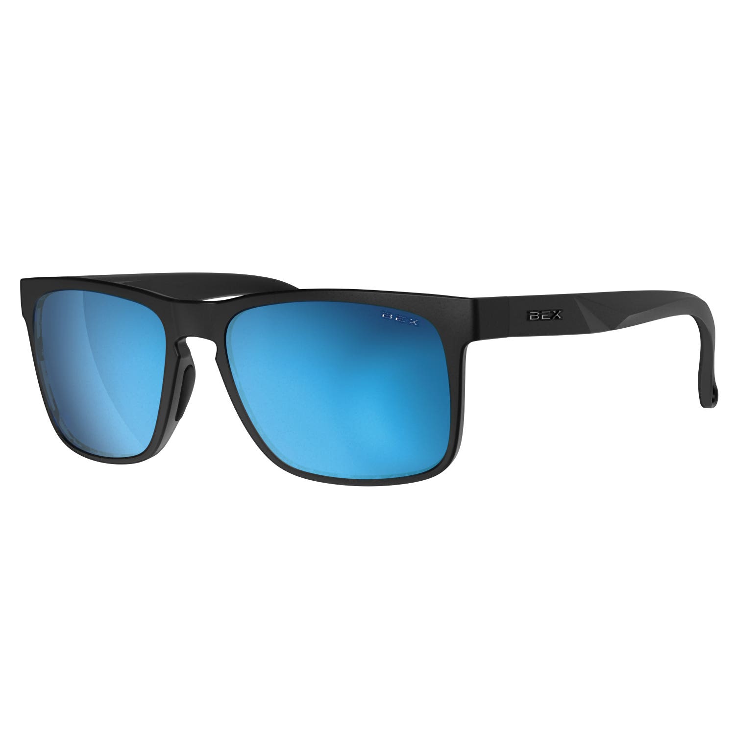 BEX Jaebyrd X OTG Series S156BSB Sunglasses, Full, Curved, Relialite, NYPO Polarized, Matte Black/Sienna Lens
